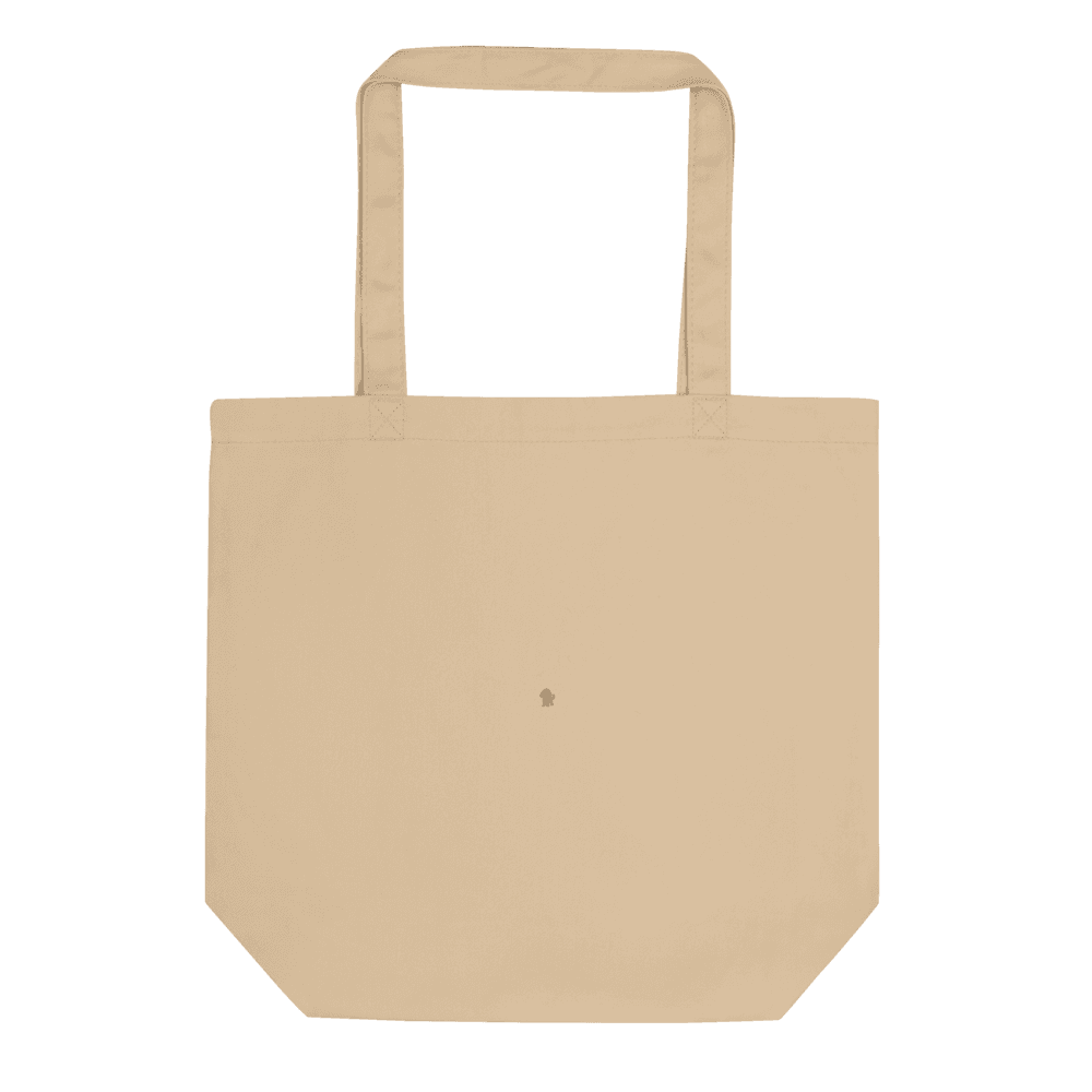 eco tote bag featuring H custom pet design