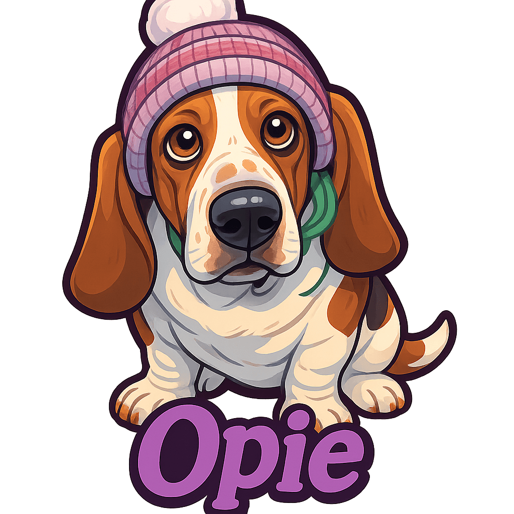 Opie - Basset Hound design