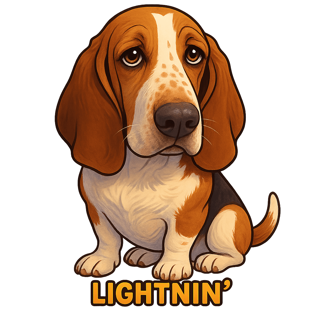 Lightnin' - Basset Hound design